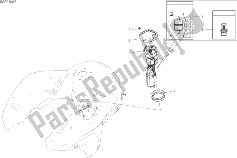 Tutte le parti per il Pompa Di Benzina del Ducati Multistrada 950 S Touring 2019